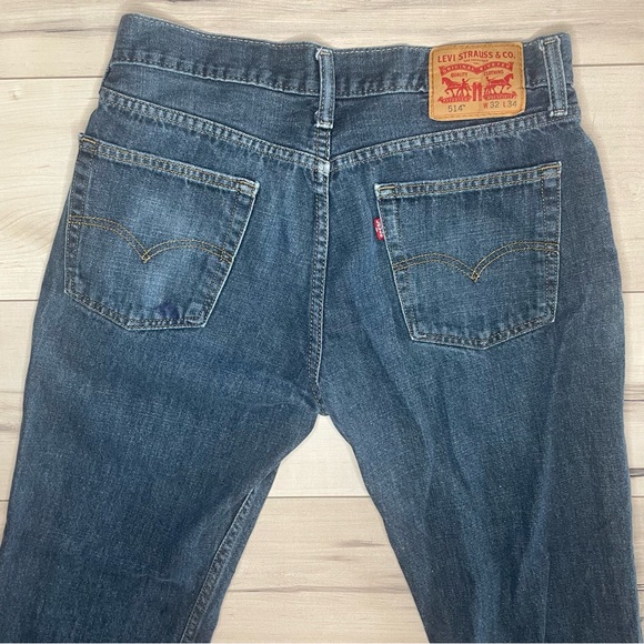 Levi’s Men’s 514 Dark Wash Jeans W32 L34 - Picture 2 of 5